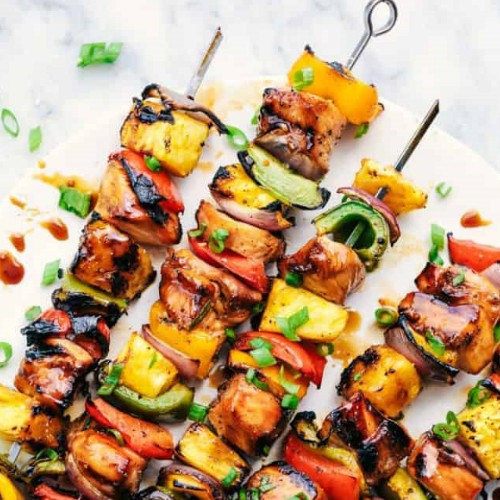 Grilled Shrimp Skewers - Dinner at the Zoo