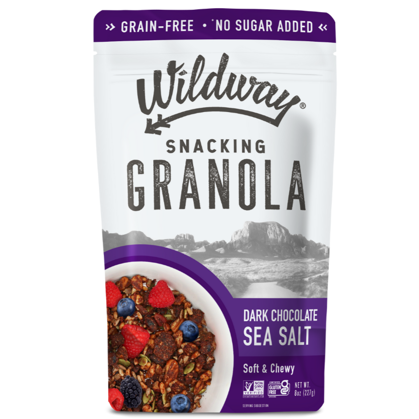 Dark Chocolate Sea Salt Grain Free Granola | Gluten Free – Wildway Dark Chocolate Sea Salt Grain Free Granola | Gluten Free – Wildway