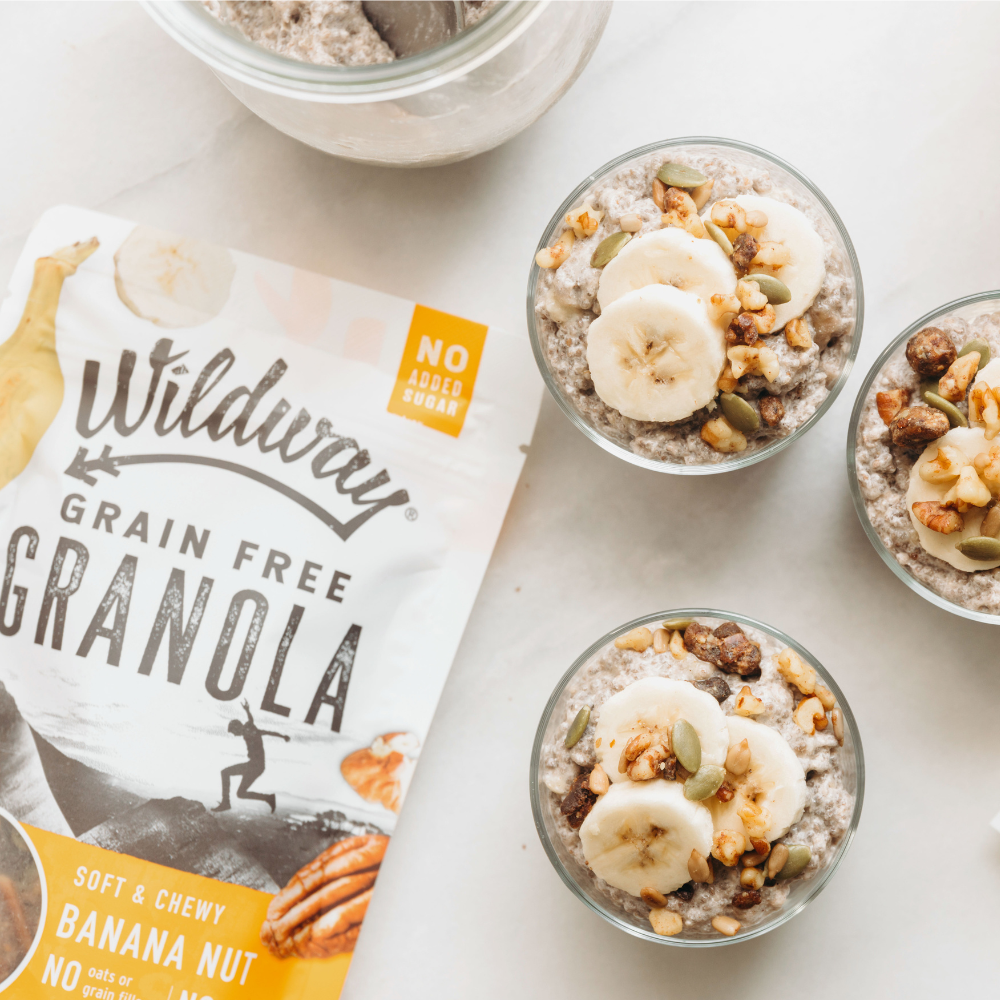 Gluten-free and paleo-friendly Banana Nut Grain Free Granola snack