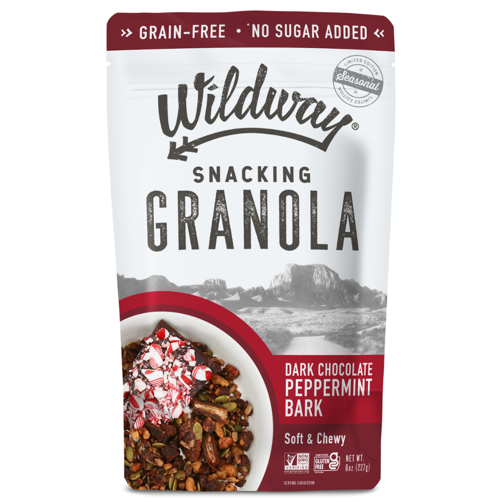 Grain-free Granola: Dark Chocolate Peppermint Bark, 8oz
