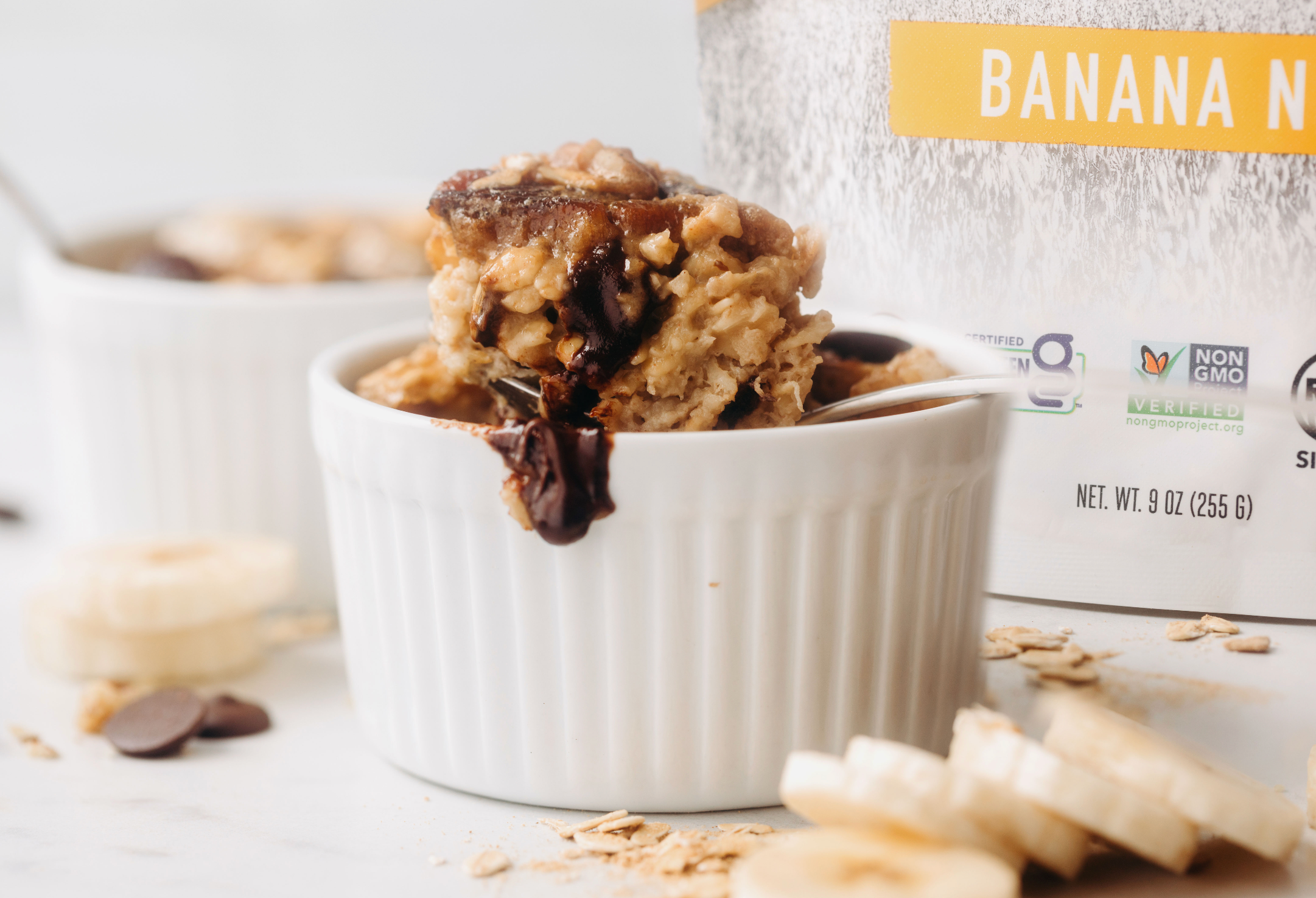 BAKED BANANA BREAD OATS