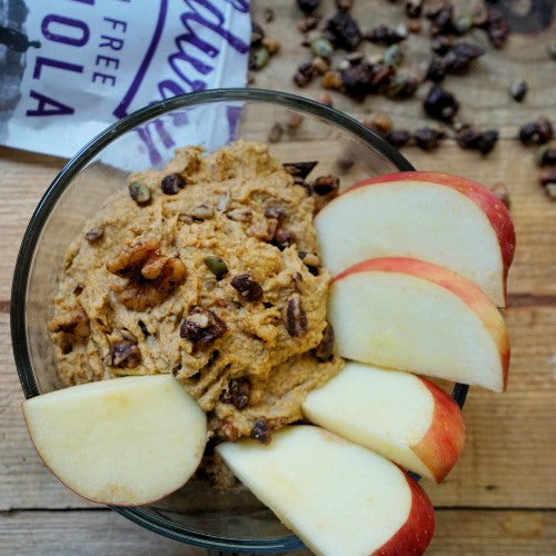 healthy pumpkin spice dessert hummus