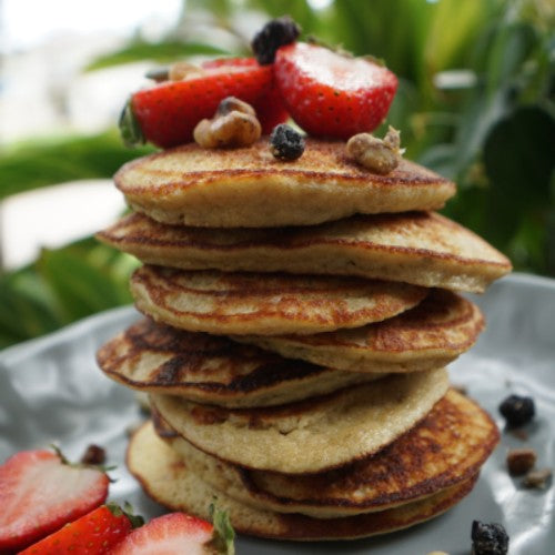 4-ingredient healthy banana pancakes