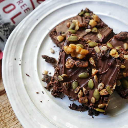 paleo peppermint brownies with frosting