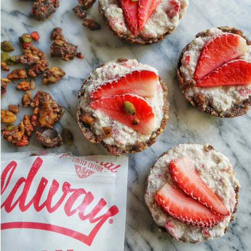 Whole30 Dessert - Strawberry & Coconut Granola Tarts