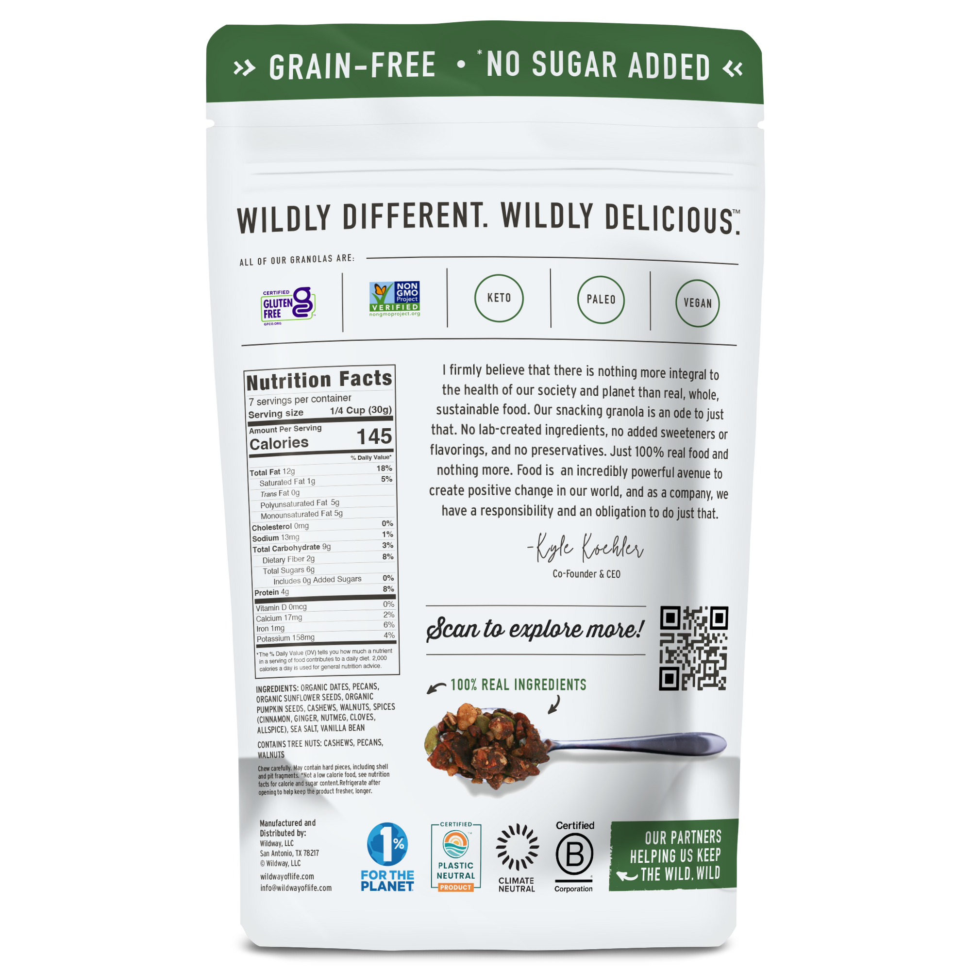 Grain-free Granola: Gingerbread, 8oz