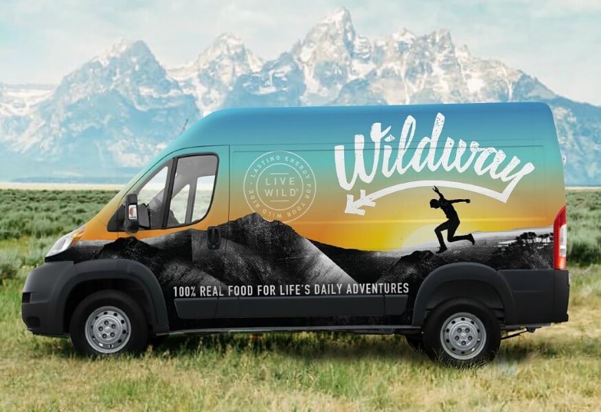 Wildway van over mountains