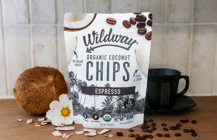 Organic Coconut Chips - Espresso
