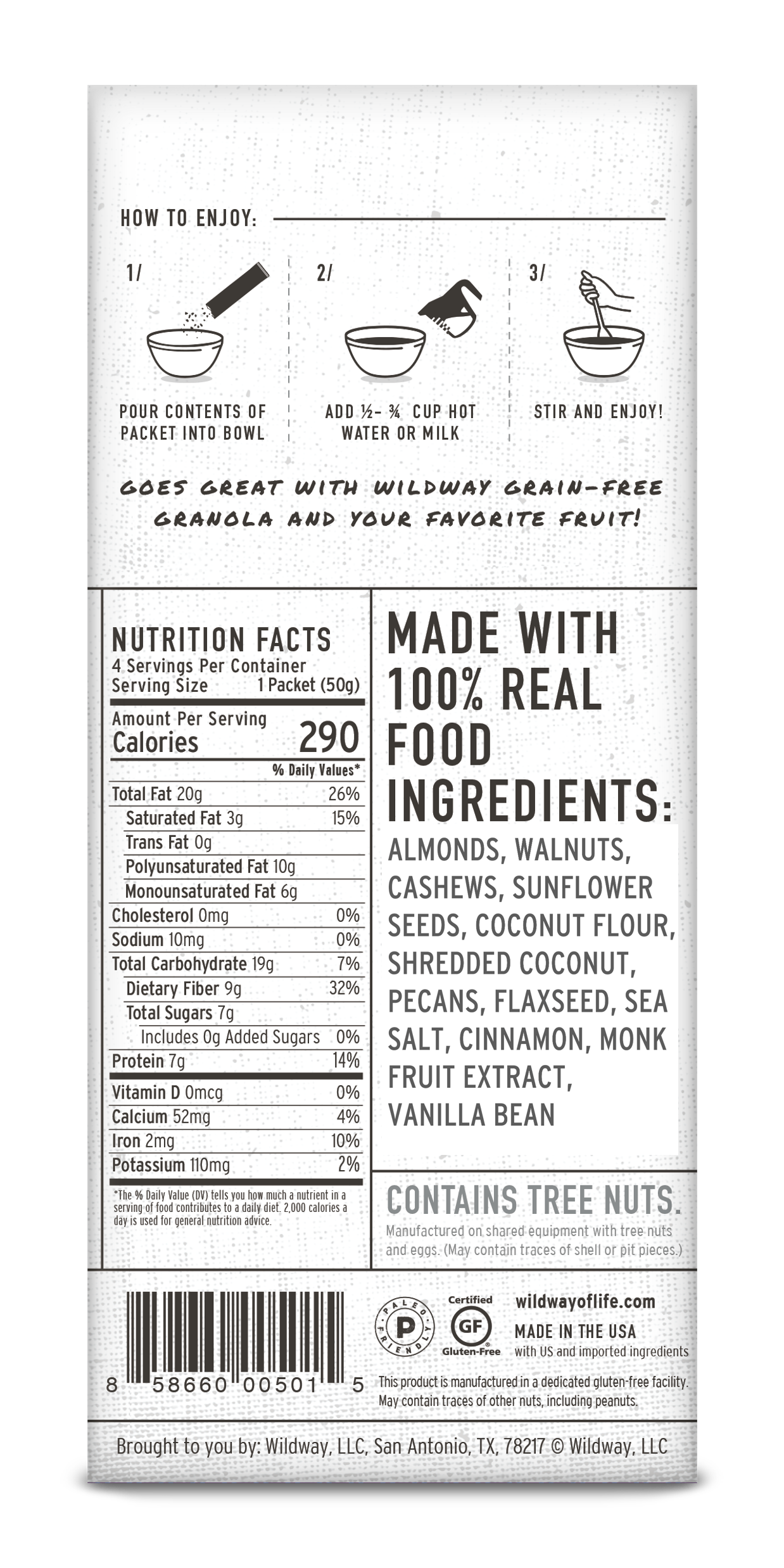 Grain-free Instant Keto Hot Cereal: Original, 7oz