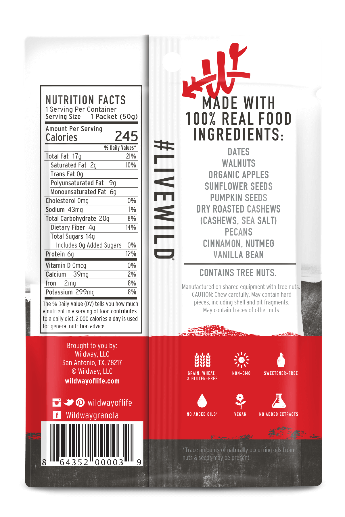 Grain free Granola Snack Packs - Variety Pack