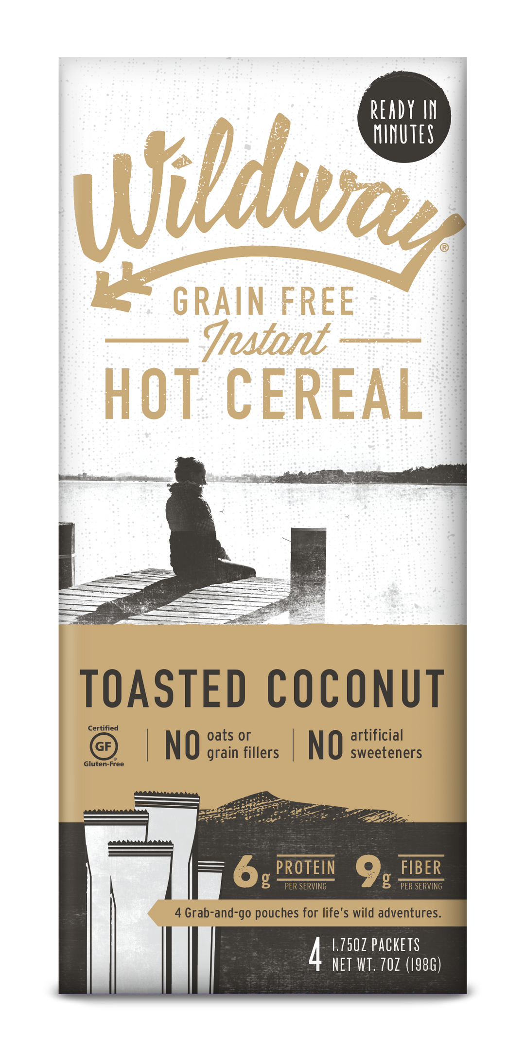 Grain-free, Keto Hot Cereal Variety Pack, 7 .oz ea, Pack of 4