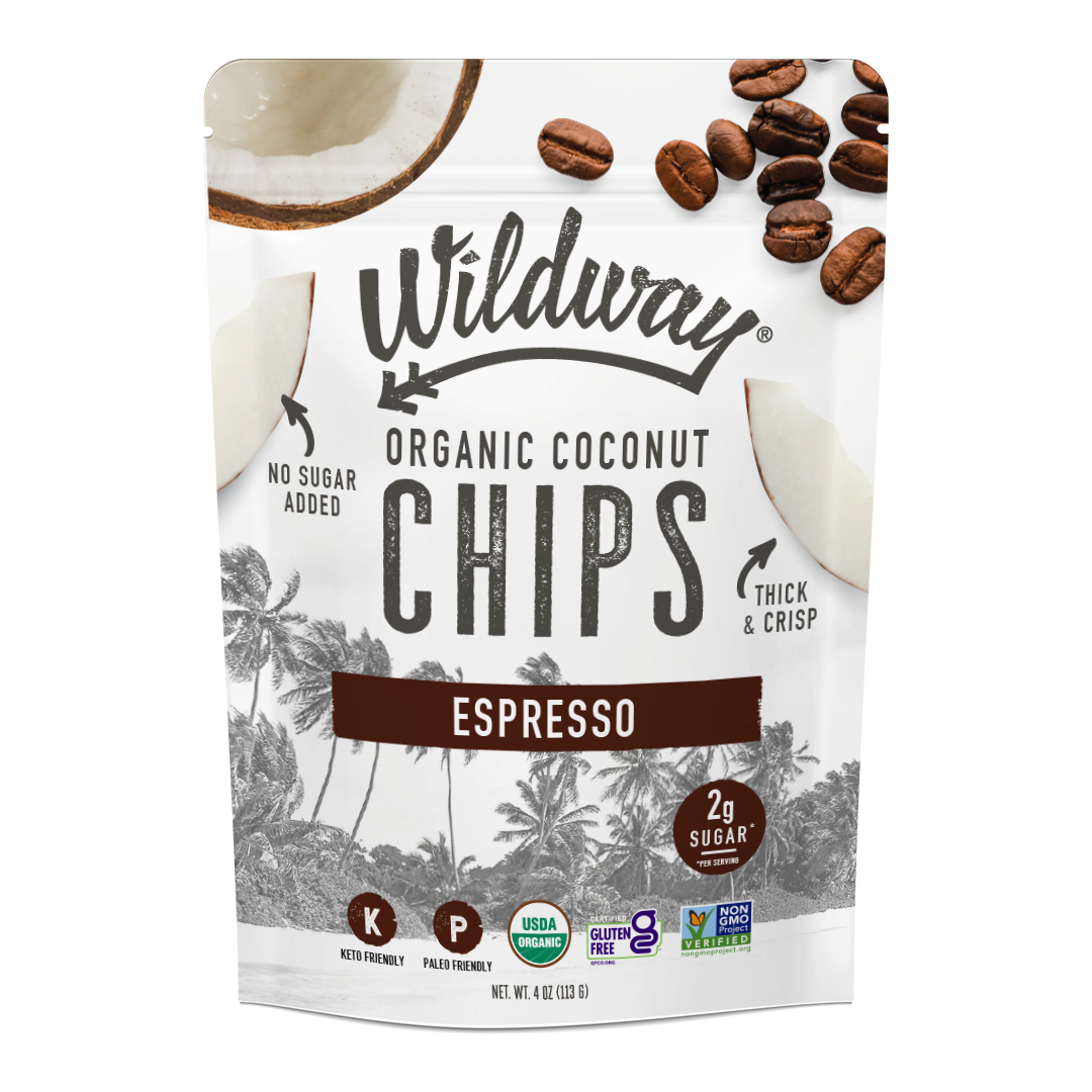Organic Coconut Chips - Espresso