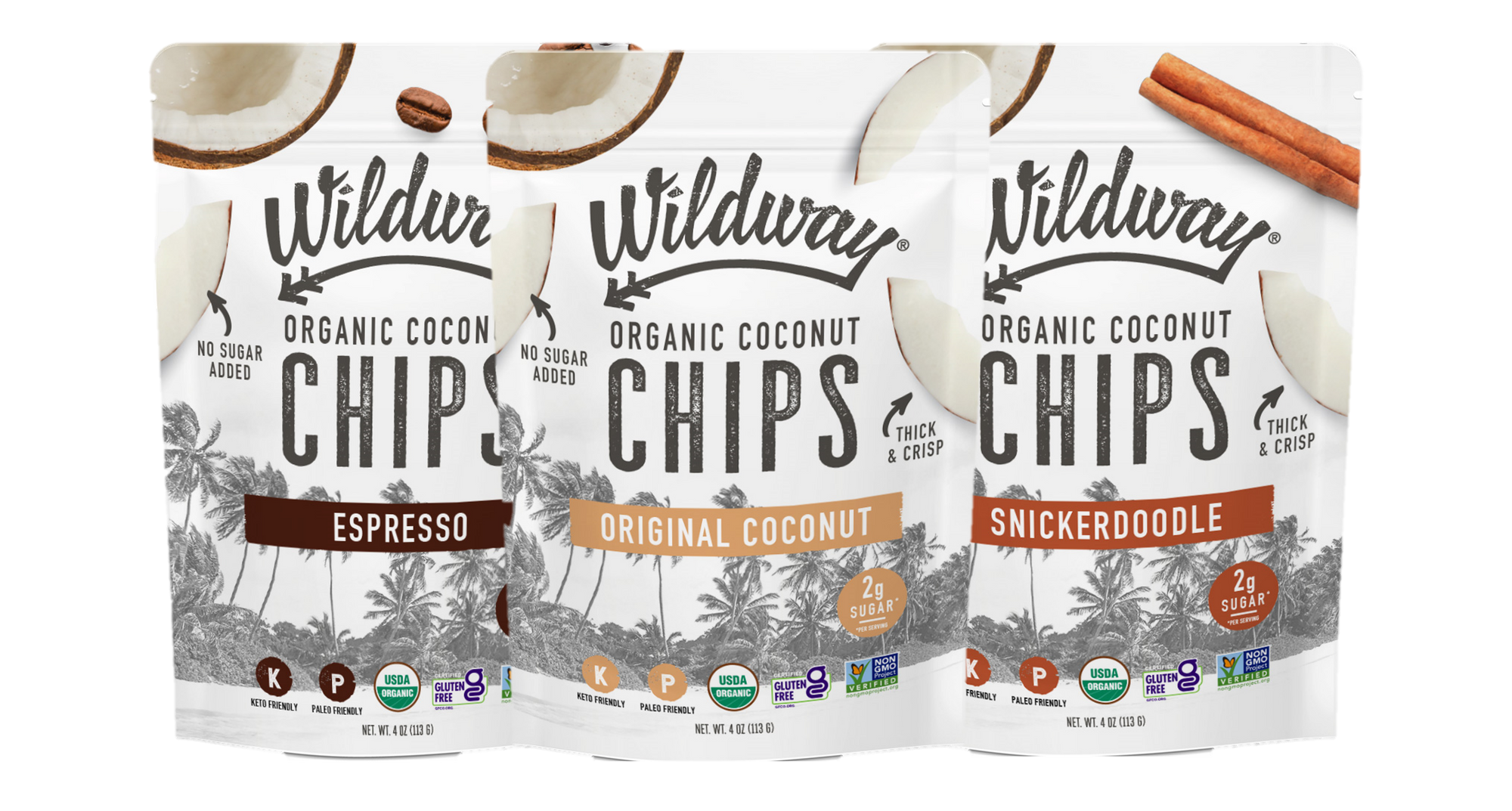 Organic Coconut Chips Variety Pack
